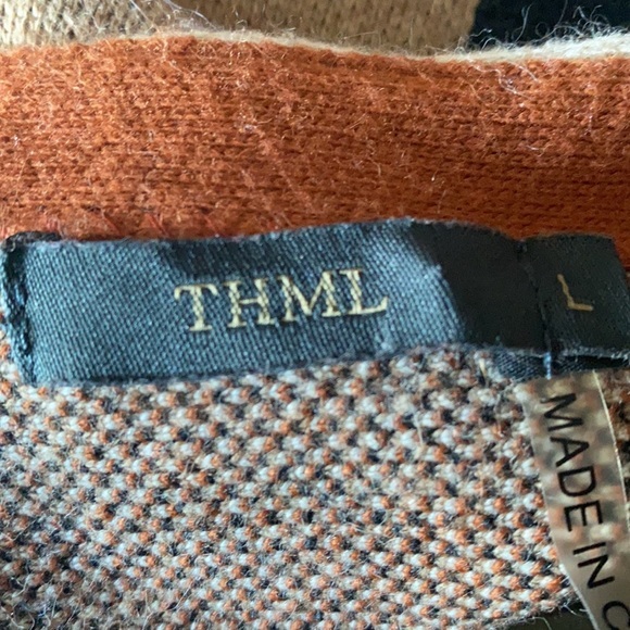 THML Aztec print rabbit hair blend CROPPED sweater - Picture 4 of 6